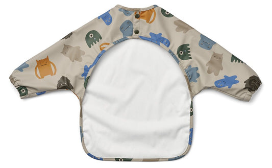 Liewood Merle Cape Bib - Monsters Blue Mix