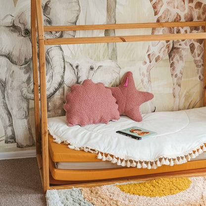 MiniCamp Boucle Seashell & Starfish Cushions - Rose