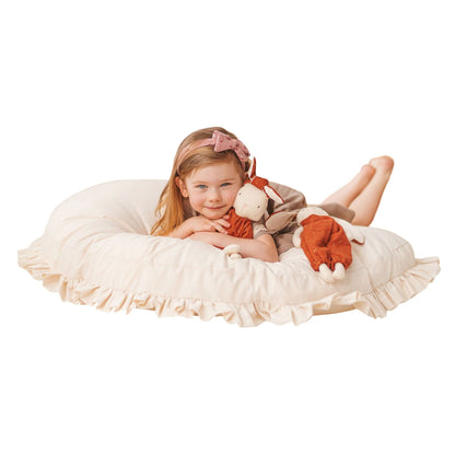 MiniCamp Big Floor Cushion With Ruffled Edges