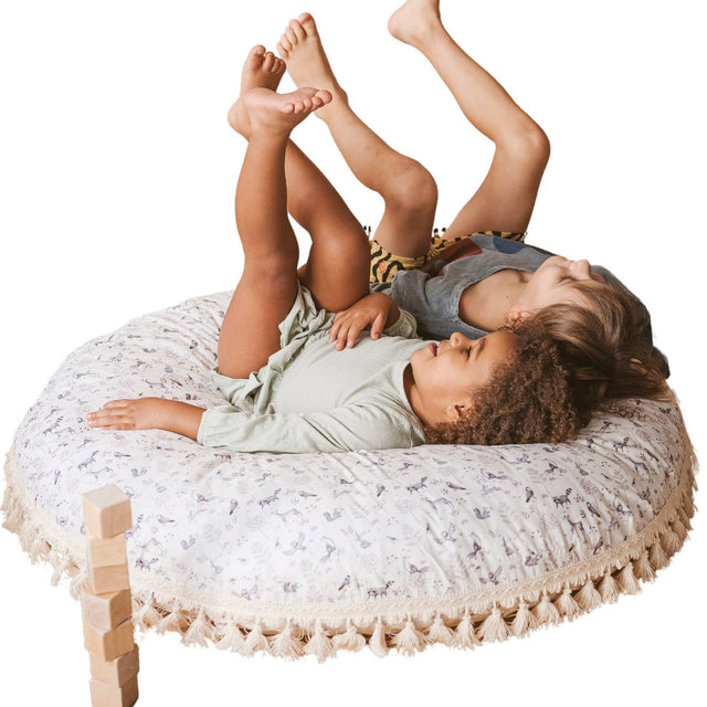 MiniCamp Forest Animal Floor Cushion - Ecru