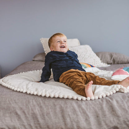 MiniCamp Pom Pom Playmat - Ecru