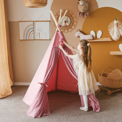 MiniCamp Fairy Play Tent with Tulle in Rose