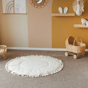 MiniCamp Tassel Playmat - Ecru