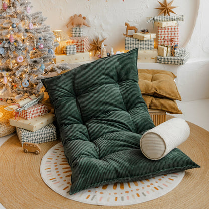 MiniCamp Corduroy Floor Cushion - Petrol Green