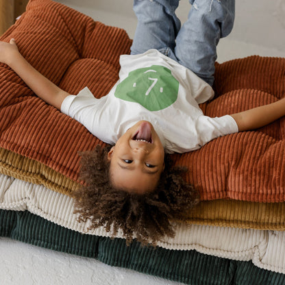 MiniCamp Corduroy Floor Cushion - Terracotta