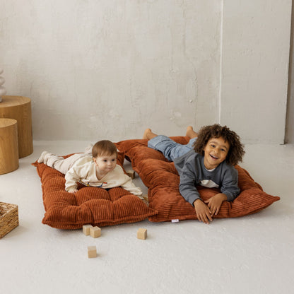 MiniCamp Corduroy Floor Cushion - Terracotta