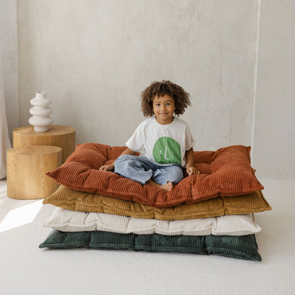 MiniCamp Corduroy Floor Cushion - Terracotta