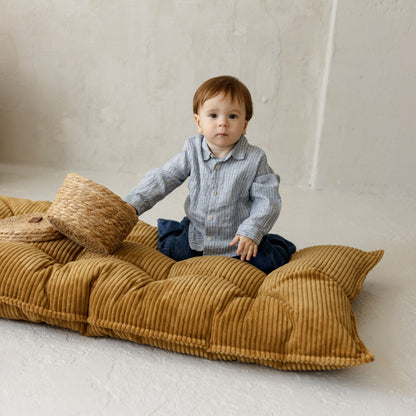 MiniCamp Corduroy Floor Cushion - Mustard