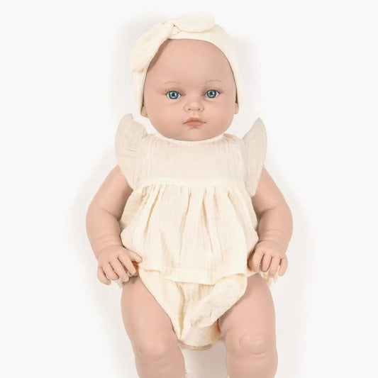 Minikane Baby Girl Doll 47cm Yaëlle - Ecru Outfit