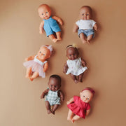 Miniland African Baby Girl Doll - 21cm
