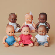 Miniland African Baby Girl Doll - 21cm