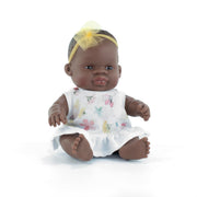 Miniland African Baby Girl Doll - 21cm