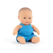 Miniland Caucasian Boy Baby Doll - 21cm