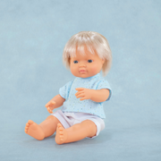 Miniland Blonde Caucasian Doll - 38cm