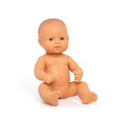 Miniland Caucasian Baby Girl Doll - 32cm