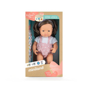 Miniland Caucasian Brown Hair Girl Doll - 38cm