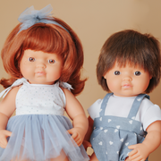 Miniland Caucasian Redhead Doll - 38cm