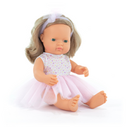 Miniland Dark Blonde Caucasian Girl Doll - 38cm