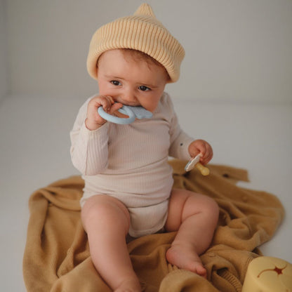 Mushie Teether - Elephant Cloud