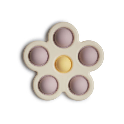 Mushie Flower Press Toy - Soft Lilac