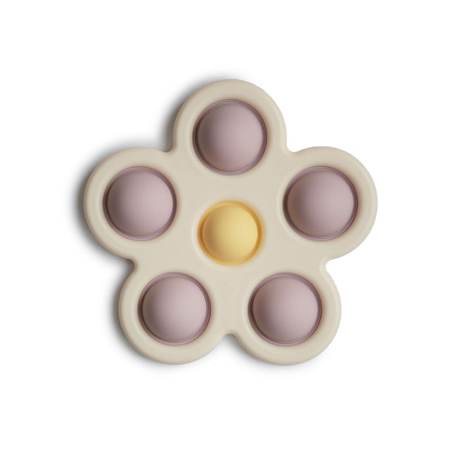 Mushie Flower Press Toy - Soft Lilac
