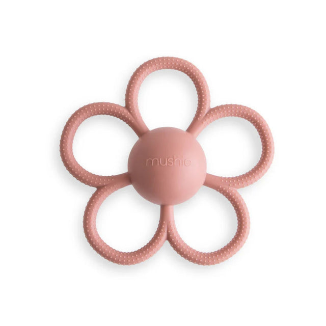 Mushie Rattle Teethers - Dusty Rose