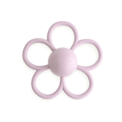 Mushie Rattle Teethers - Soft Lilac