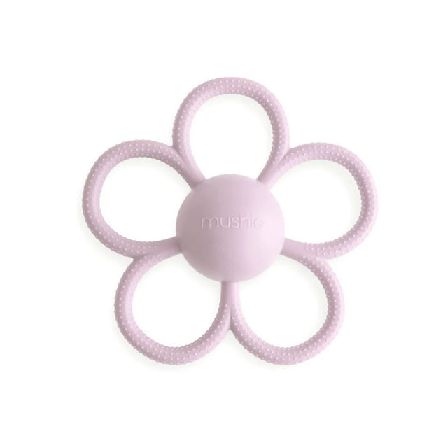 Mushie Rattle Teethers - Soft Lilac