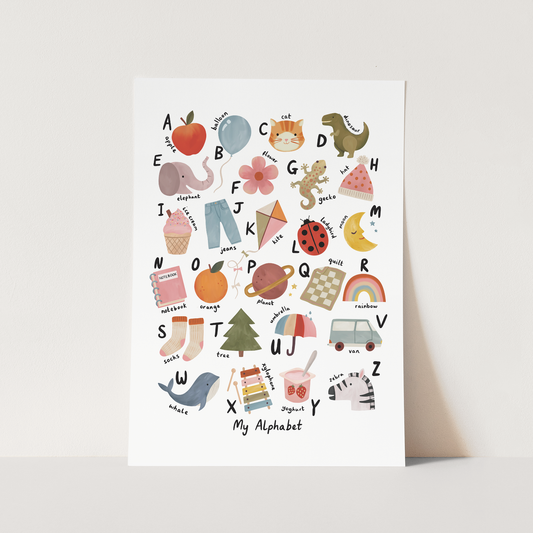 Kid Of The Village My Alphabet Fine Art Print