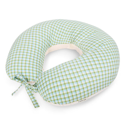 Avery Row Nursing Pillow - Greenhouse Gingham