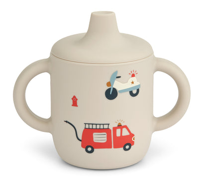 Liewood Neil Sippy Cup - Emergency Vehicle / Sandy