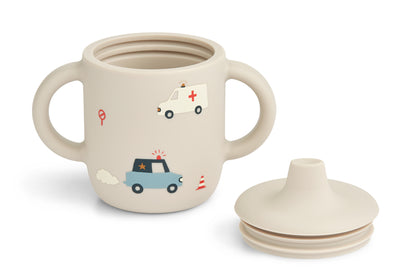 Liewood Neil Sippy Cup - Emergency Vehicle / Sandy