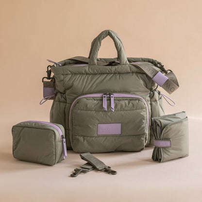 Avery Row Baby Changing Tote Bag - Olive