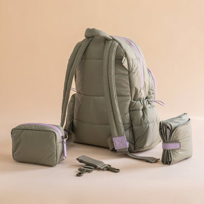 Avery Row Baby Changing Backpack - Olive