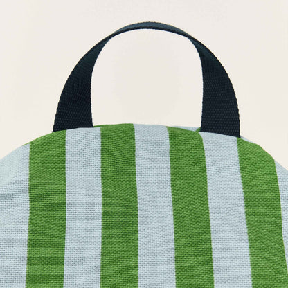 Nobodinoz Bliss Long Beanbag - Green Blue Stripes