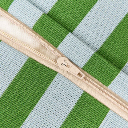 Nobodinoz Bliss Long Beanbag - Green Blue Stripes