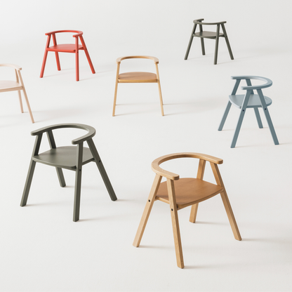 Nobodinoz Growing Green Kid's Chair - Burnt Red