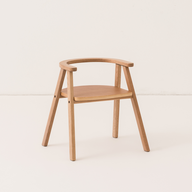 Nobodinoz Growing Green Kid's Chair - Oak