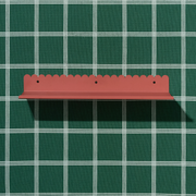 Nobodinoz Lacquered Steel Large Wall Shelf - Burnt Red