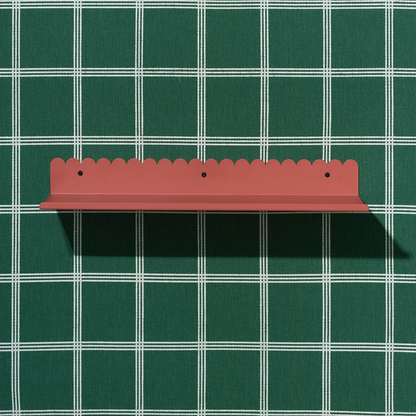 Nobodinoz Lacquered Steel Large Wall Shelf - Burnt Red