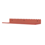 Nobodinoz Lacquered Steel Large Wall Shelf - Burnt Red