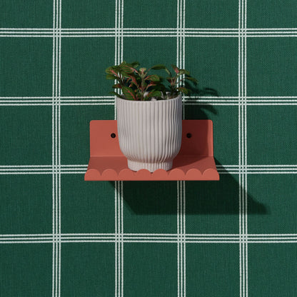 Nobodinoz Lacquered Steel Small Wall Shelf - Burnt Red