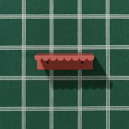 Nobodinoz Lacquered Steel Small Wall Shelf - Burnt Red