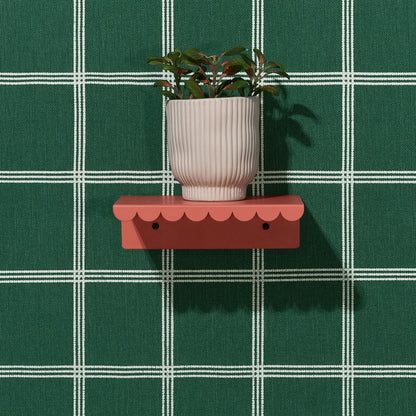 Nobodinoz Lacquered Steel Small Wall Shelf - Burnt Red