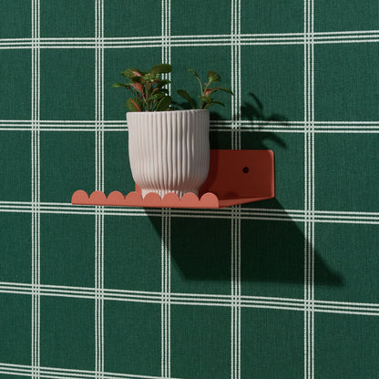 Nobodinoz Lacquered Steel Small Wall Shelf - Burnt Red