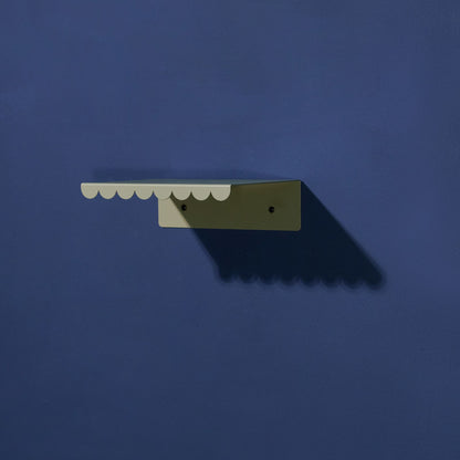 Nobodinoz Lacquered Steel Small Wall Shelf - Green Tea