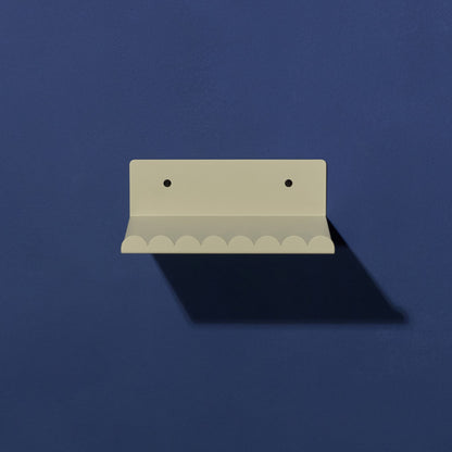 Nobodinoz Lacquered Steel Small Wall Shelf - Green Tea