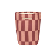Nobodinoz Large Vibes Storage Basket - Maroon Tiles