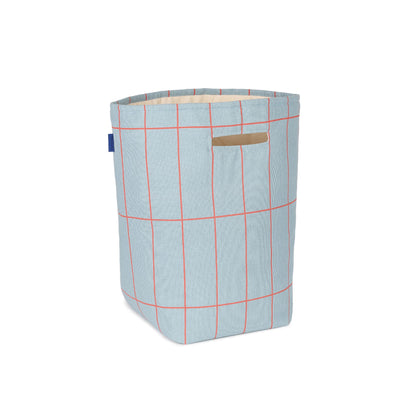 Nobodinoz Vibes Large Storage Basket - Blue Red Grid