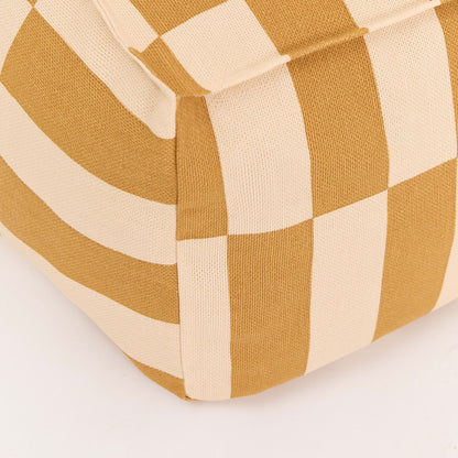Nobodinoz Vibes Long Beanbag - Mustard And Sand Tiles